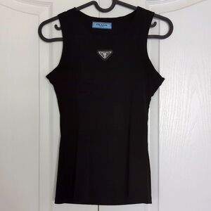 Prada (S) ribbed tank top